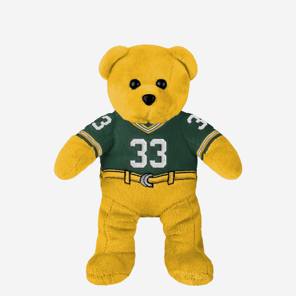 Aaron Jones Green Bay Packers Team Beans Embroidered Player Bear FOCO - FOCO.com