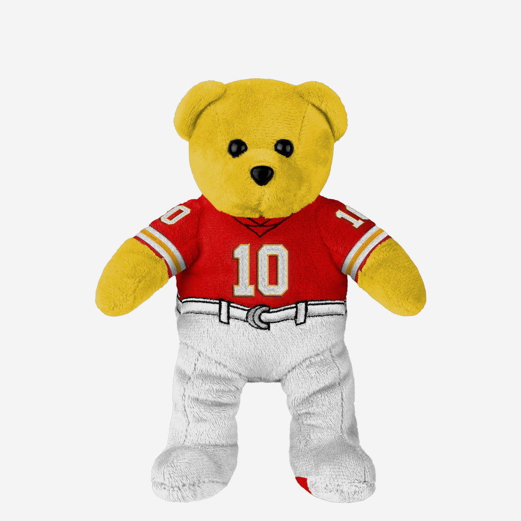 Isiah Pacheco Kansas City Chiefs Team Beans Embroidered Player Bear FOCO - FOCO.com