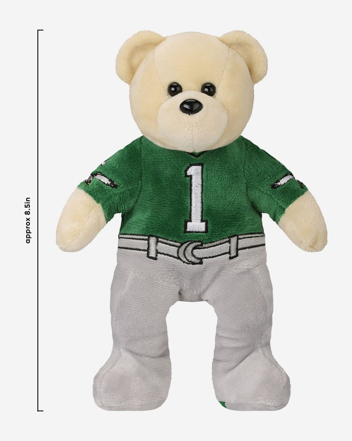 Jalen Hurts Philadelphia Eagles Retro Kelly Green Uniform Team Beans Embroidered Player Bear FOCO - FOCO.com