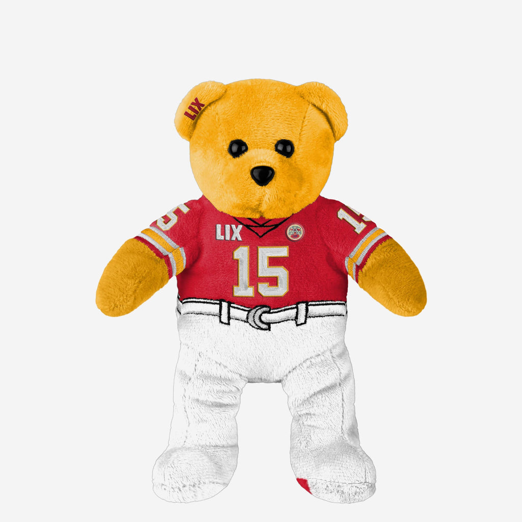 Patrick Mahomes Kansas City Chiefs Super Bowl LIX Bound Team Beans Embroidered Player Bear FOCO - FOCO.com