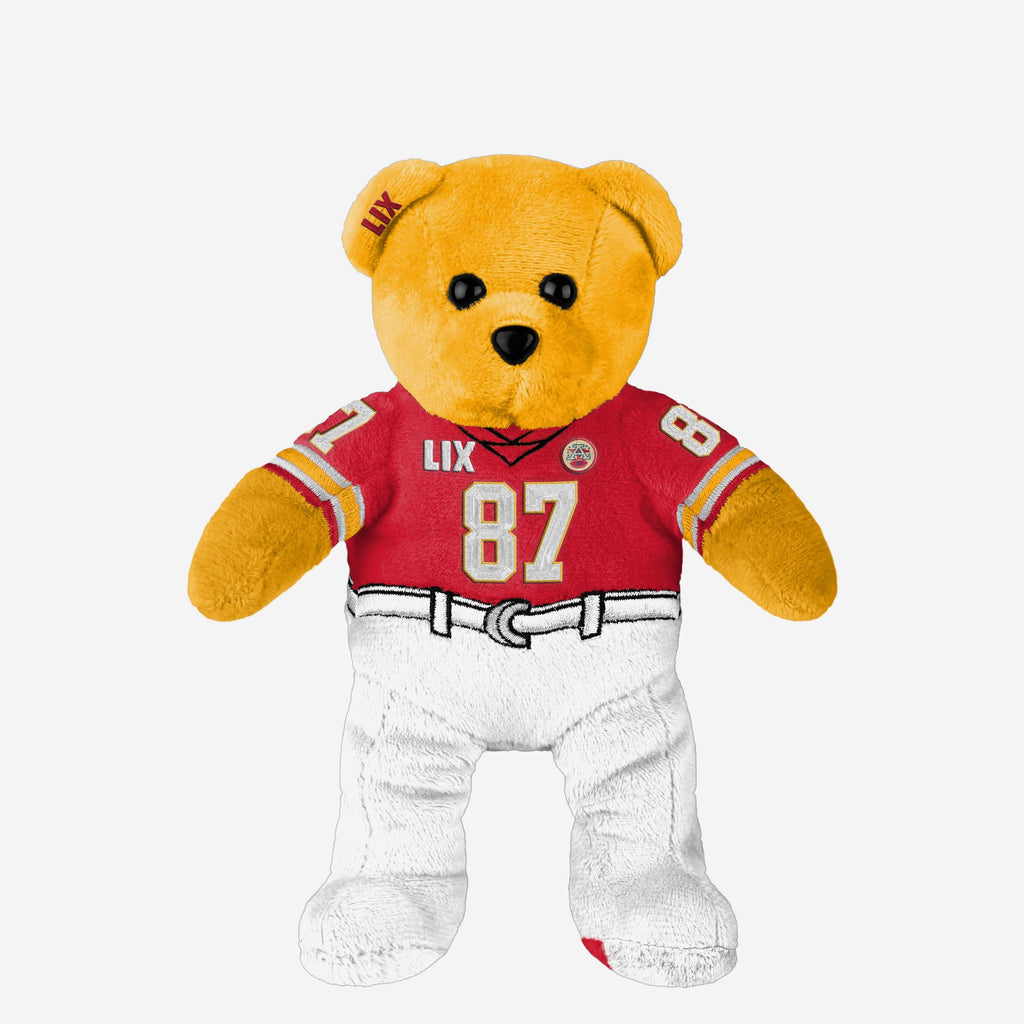 Travis Kelce Kansas City Chiefs Super Bowl LIX Bound Team Beans Embroidered Player Bear FOCO - FOCO.com