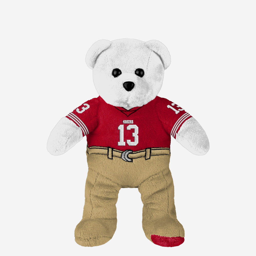 Brock Purdy San Francisco 49ers Team Beans Embroidered Player Bear FOCO - FOCO.com