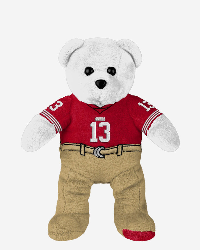 Brock Purdy San Francisco 49ers Team Beans Embroidered Player Bear FOCO - FOCO.com