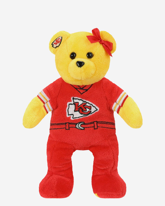 Kansas City Chiefs Mother's Day Team Beans Embroidered Bear FOCO - FOCO.com