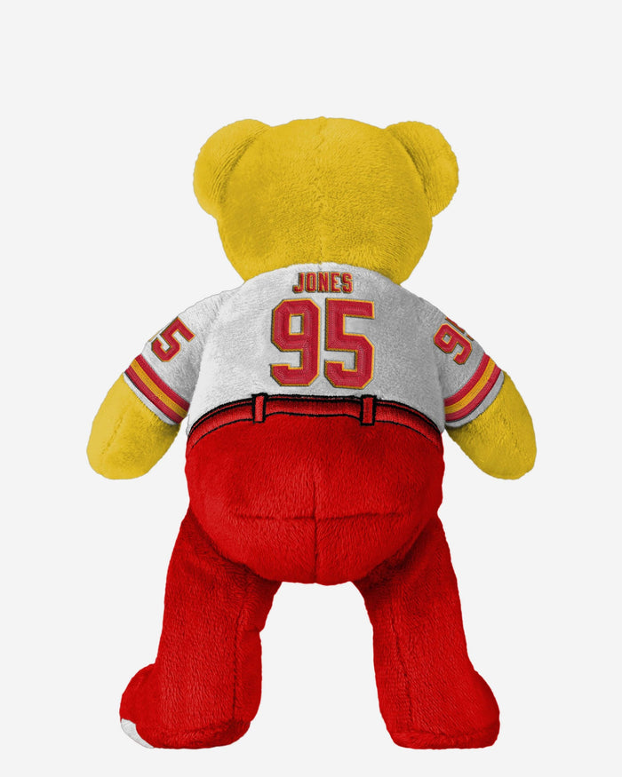 Chris Jones Kansas City Chiefs Super Bowl LVIII White Uniform Team Beans Embroidered Player Bear FOCO - FOCO.com