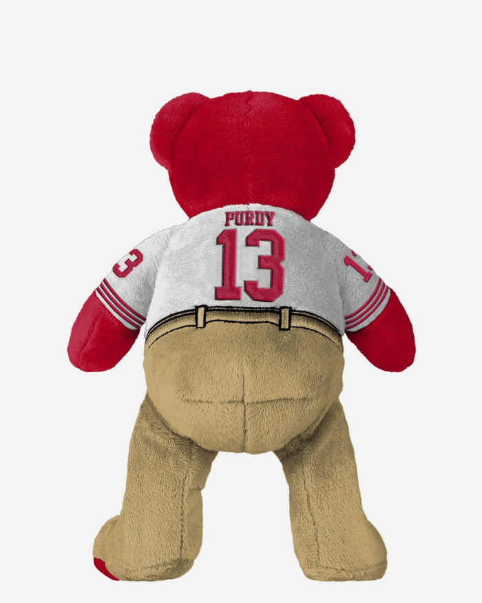 Brock Purdy San Francisco 49ers Super Bowl LVIII White Uniform Team Beans Embroidered Player Bear FOCO - FOCO.com