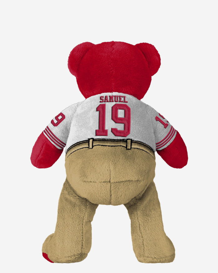 Deebo Samuel San Francisco 49ers Super Bowl LVIII White Uniform Team Beans Embroidered Player Bear FOCO - FOCO.com