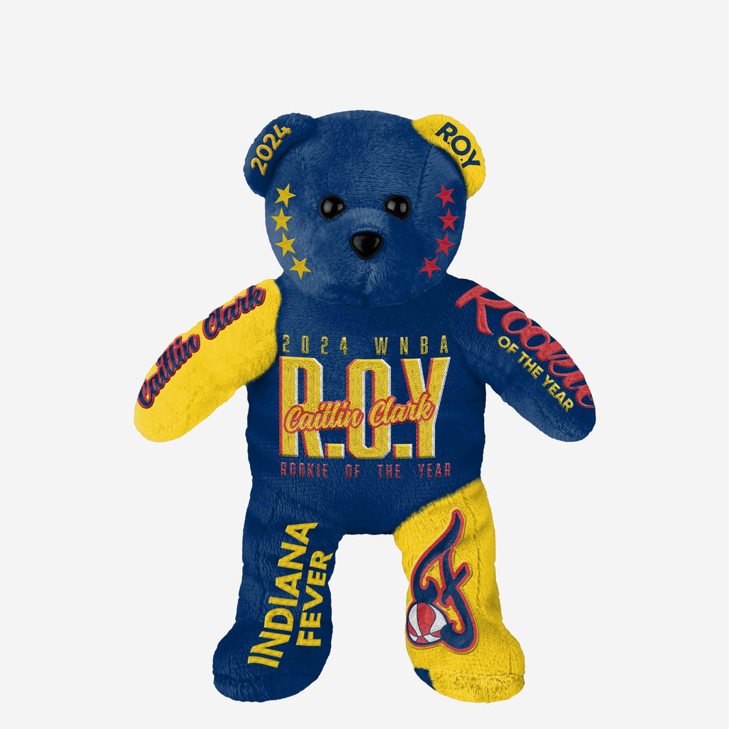 Caitlin Clark Indiana Fever 2024 Rookie Of The Year Team Beans Player Embroidered Bear FOCO - FOCO.com