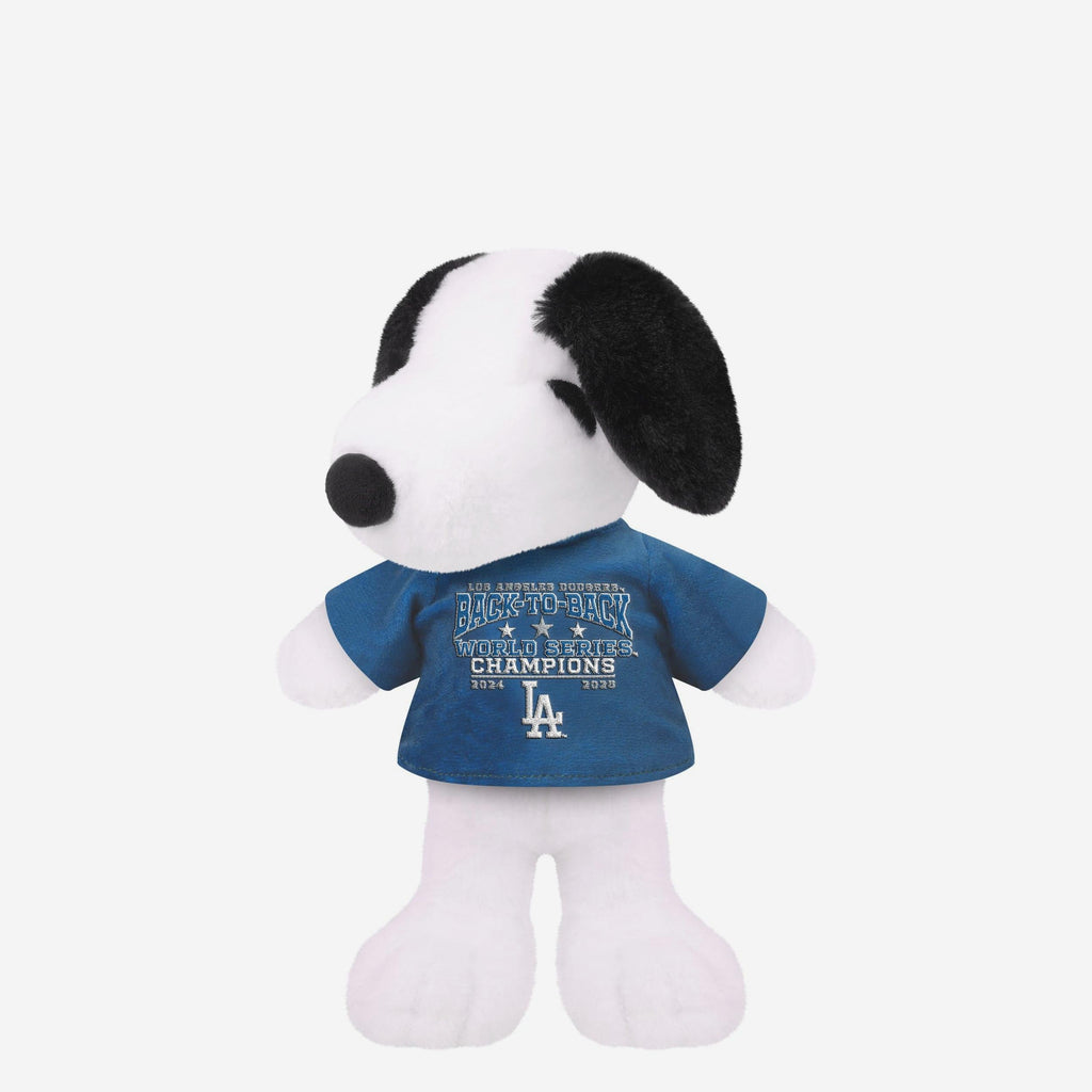 Los Angeles Dodgers 2025 Back To Back World Series Champions Plush Jersey Snoopy FOCO - FOCO.com