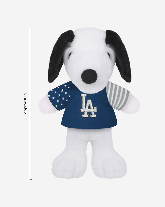 Los Angeles Dodgers USA Flag Snoopy Peanuts Team Jersey Plush FOCO - FOCO.com