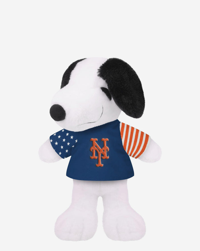 New York Mets USA Flag Snoopy Peanuts Team Jersey Plush FOCO - FOCO.com