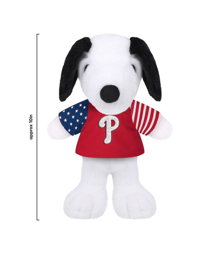 Philadelphia Phillies USA Flag Snoopy Peanuts Team Jersey Plush