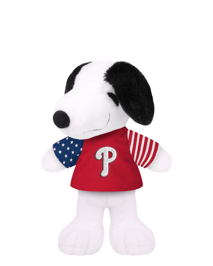 Philadelphia Phillies USA Flag Snoopy Peanuts Team Jersey Plush