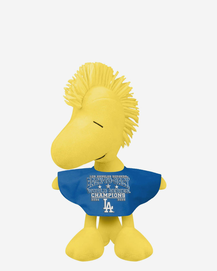 Los Angeles Dodgers 2025 Back To Back World Series Champions Plush Jersey Woodstock FOCO - FOCO.com