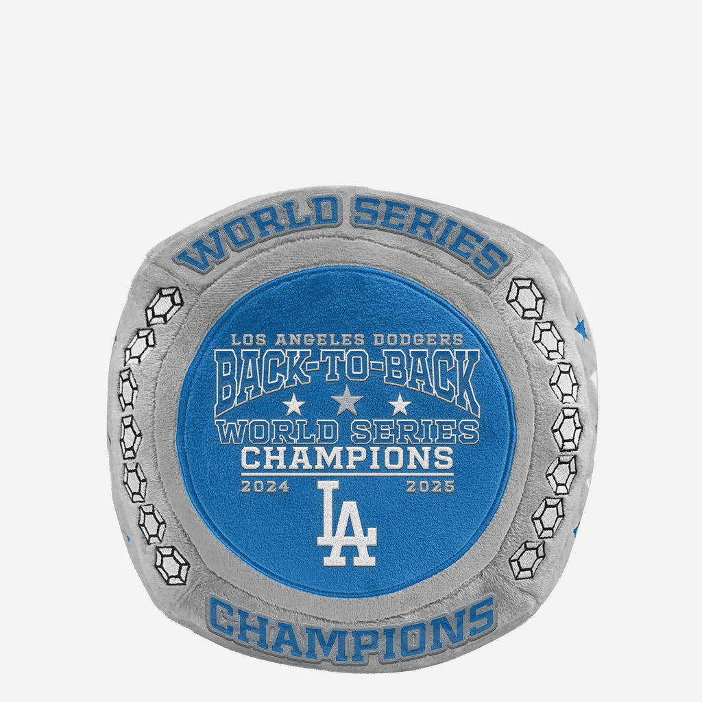 Los Angeles Dodgers 2025 Back To Back World Series Champions Plush Ring FOCO - FOCO.com