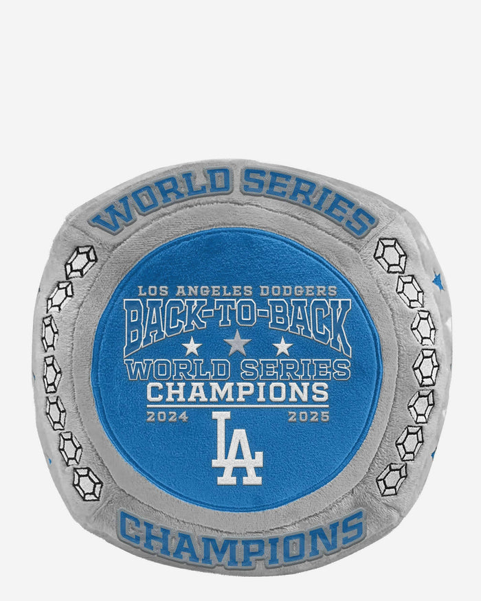 Los Angeles Dodgers 2025 Back To Back World Series Champions Plush Ring FOCO - FOCO.com
