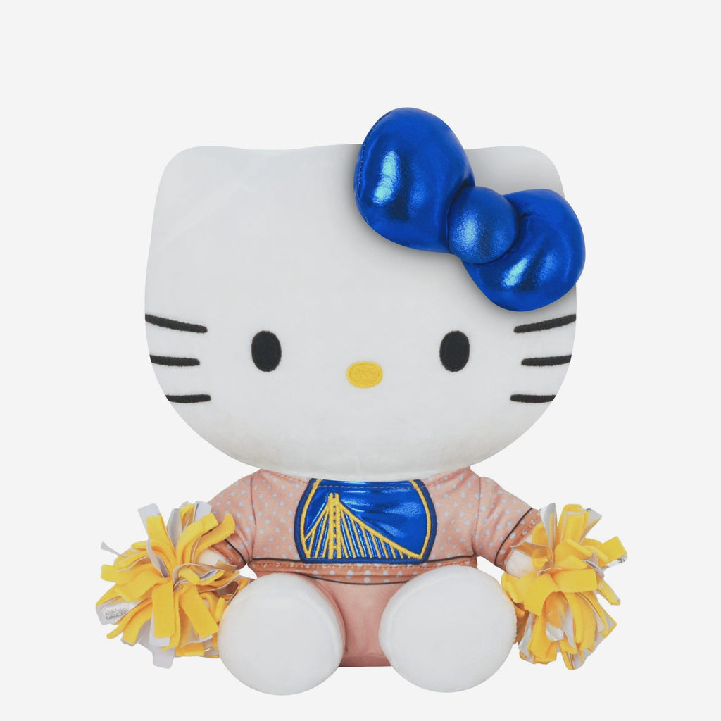 Golden State Warriors Metallic Bow Hello Kitty® Cheerleader Plush FOCO - FOCO.com
