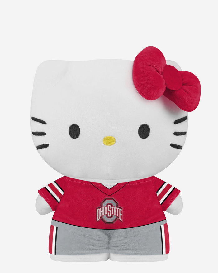 Ohio State Buckeyes Team Color Bow Hello Kitty® Jersey Plush FOCO - FOCO.com
