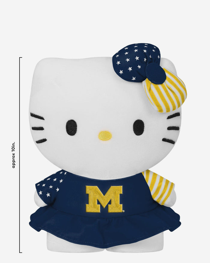 Michigan Wolverines USA Bow Hello Kitty® Americana Plush FOCO - FOCO.com