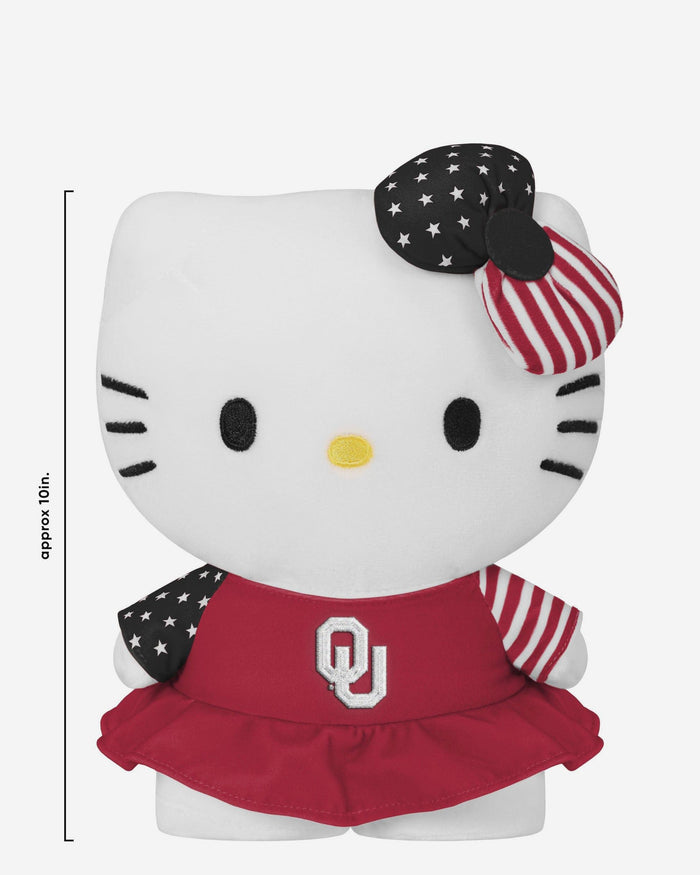 Oklahoma Sooners USA Bow Hello Kitty® Americana Plush FOCO - FOCO.com