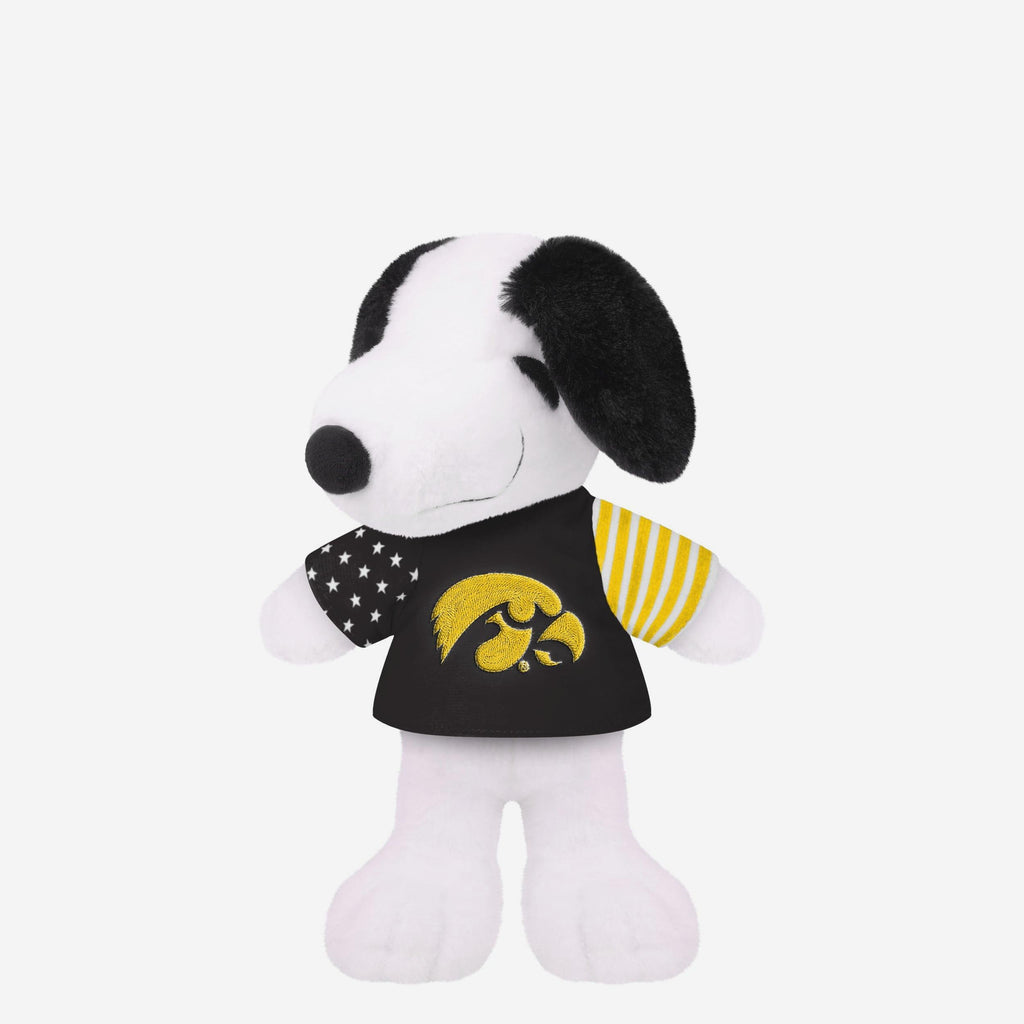 Iowa Hawkeyes USA Flag Snoopy Peanuts Team Jersey Plush FOCO - FOCO.com