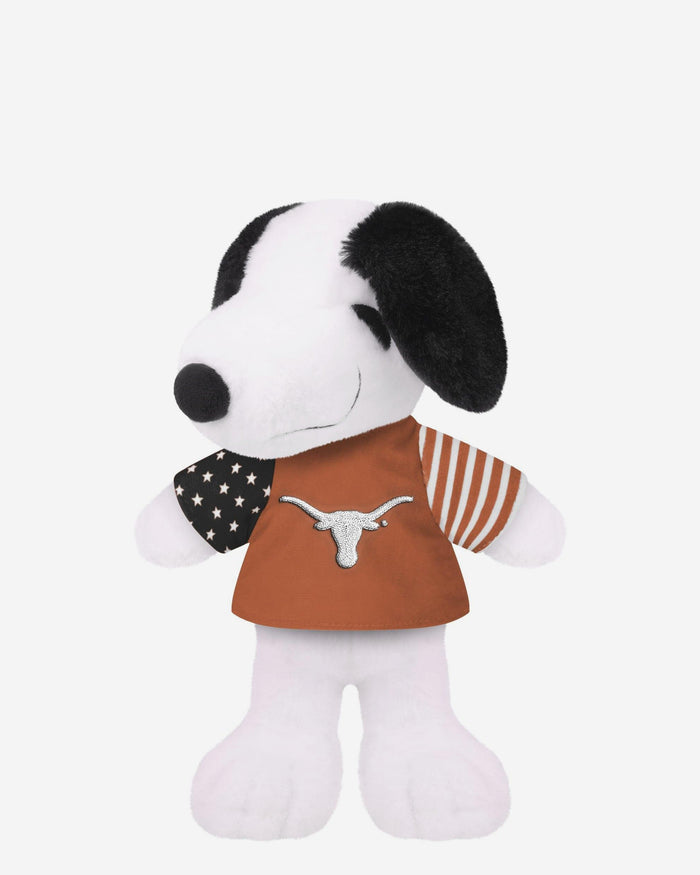 Texas Longhorns USA Flag Snoopy Peanuts Team Jersey Plush FOCO - FOCO.com