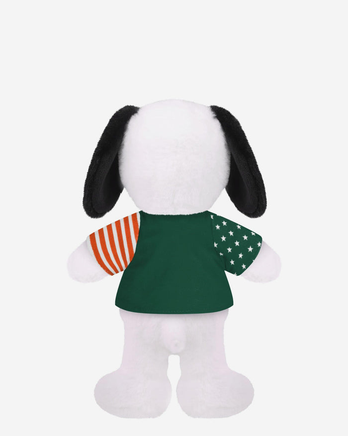 Miami Hurricanes USA Flag Snoopy Peanuts Team Jersey Plush FOCO - FOCO.com