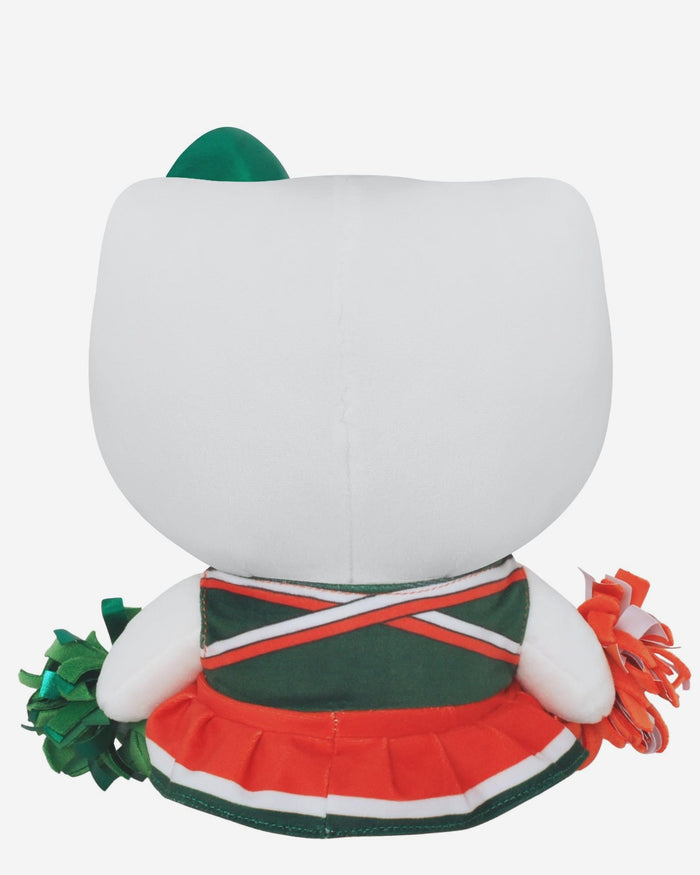 Miami Hurricanes Metallic Bow Hello Kitty® Cheerleader Plush FOCO - FOCO.com