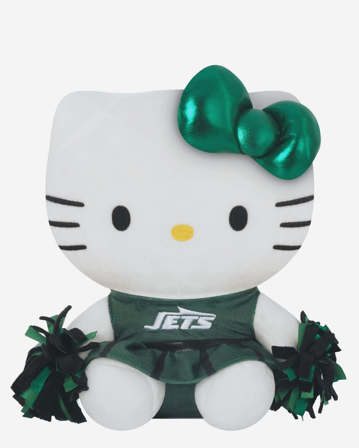 New York Jets Metallic Bow Hello Kitty® Cheerleader Plush FOCO - FOCO.com