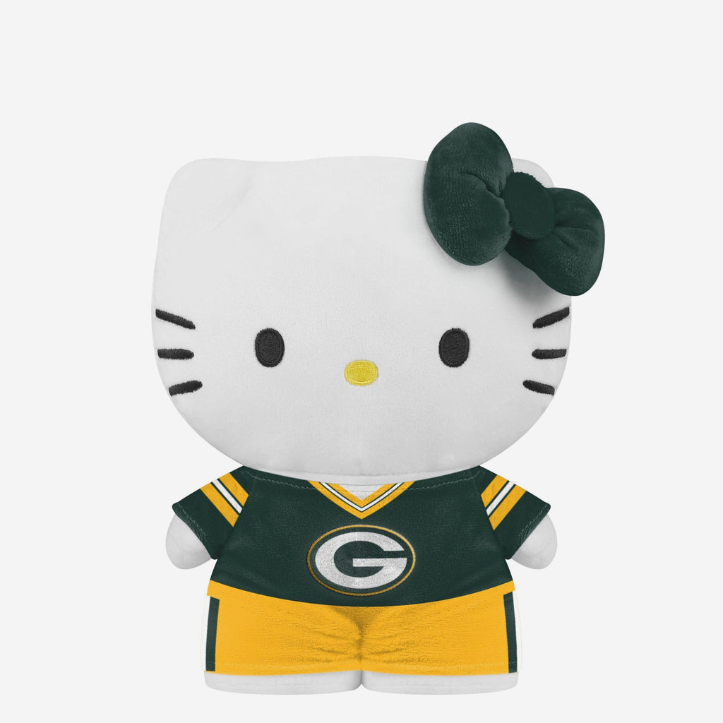 Green Bay Packers Team Color Bow Hello Kitty® Jersey Plush FOCO - FOCO.com
