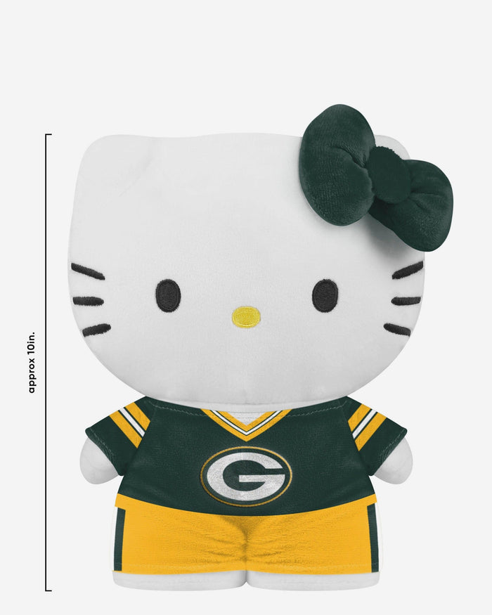 Green Bay Packers Team Color Bow Hello Kitty® Jersey Plush FOCO - FOCO.com