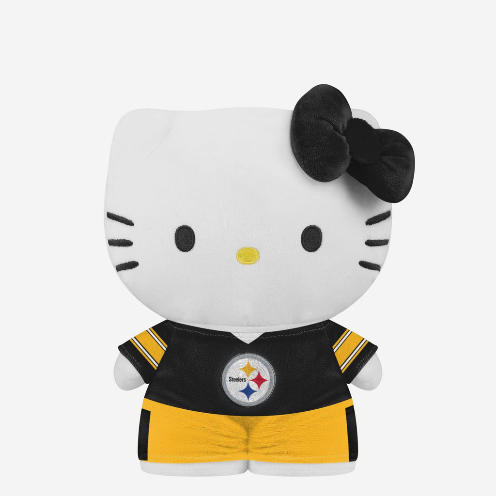 Pittsburgh Steelers Team Color Bow Hello Kitty® Jersey Plush FOCO - FOCO.com