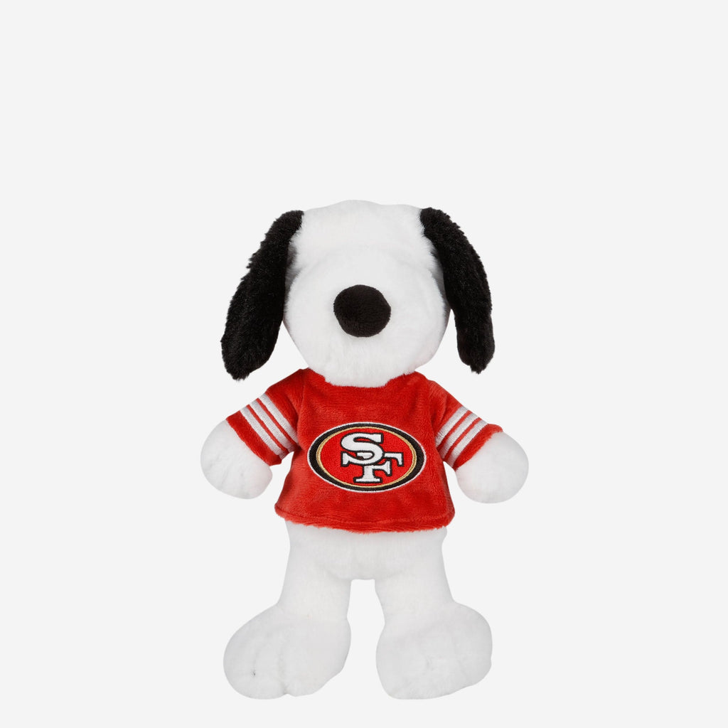 San Francisco 49ers Snoopy Peanuts Team Jersey Plush FOCO - FOCO.com