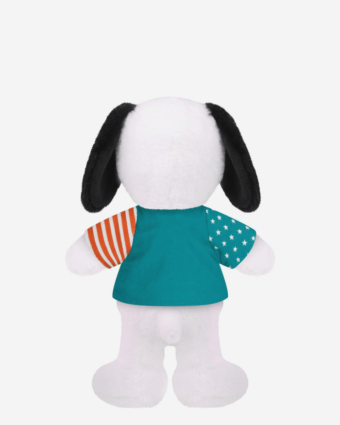 Miami Dolphins USA Flag Snoopy Peanuts Team Jersey Plush FOCO - FOCO.com
