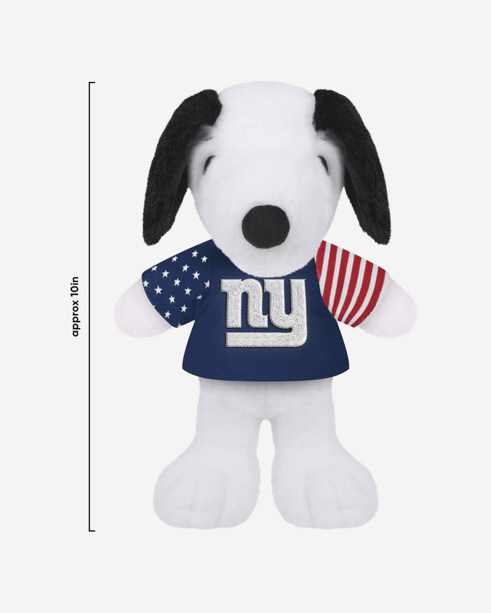 New York Giants USA Flag Snoopy Peanuts Team Jersey Plush FOCO - FOCO.com