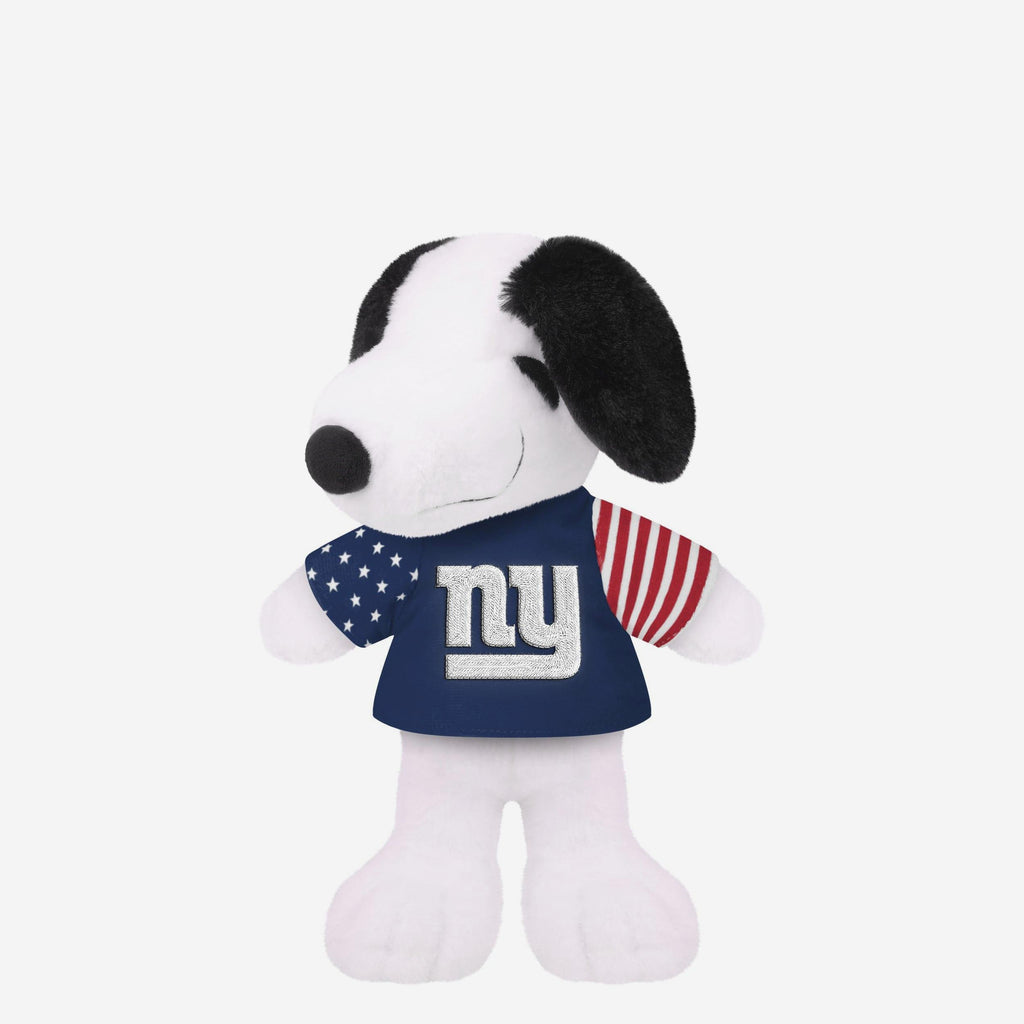New York Giants USA Flag Snoopy Peanuts Team Jersey Plush FOCO - FOCO.com