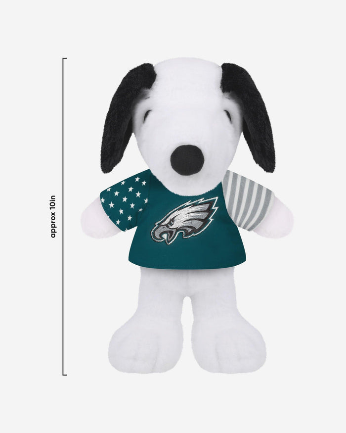 Philadelphia Eagles USA Flag Snoopy Peanuts Team Jersey Plush FOCO - FOCO.com