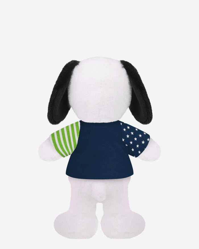 Seattle Seahawks USA Flag Snoopy Peanuts Team Jersey Plush FOCO - FOCO.com
