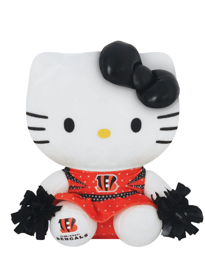 Cincinnati Bengals Metallic Bow Hello Kitty® Cheerleader Plush
