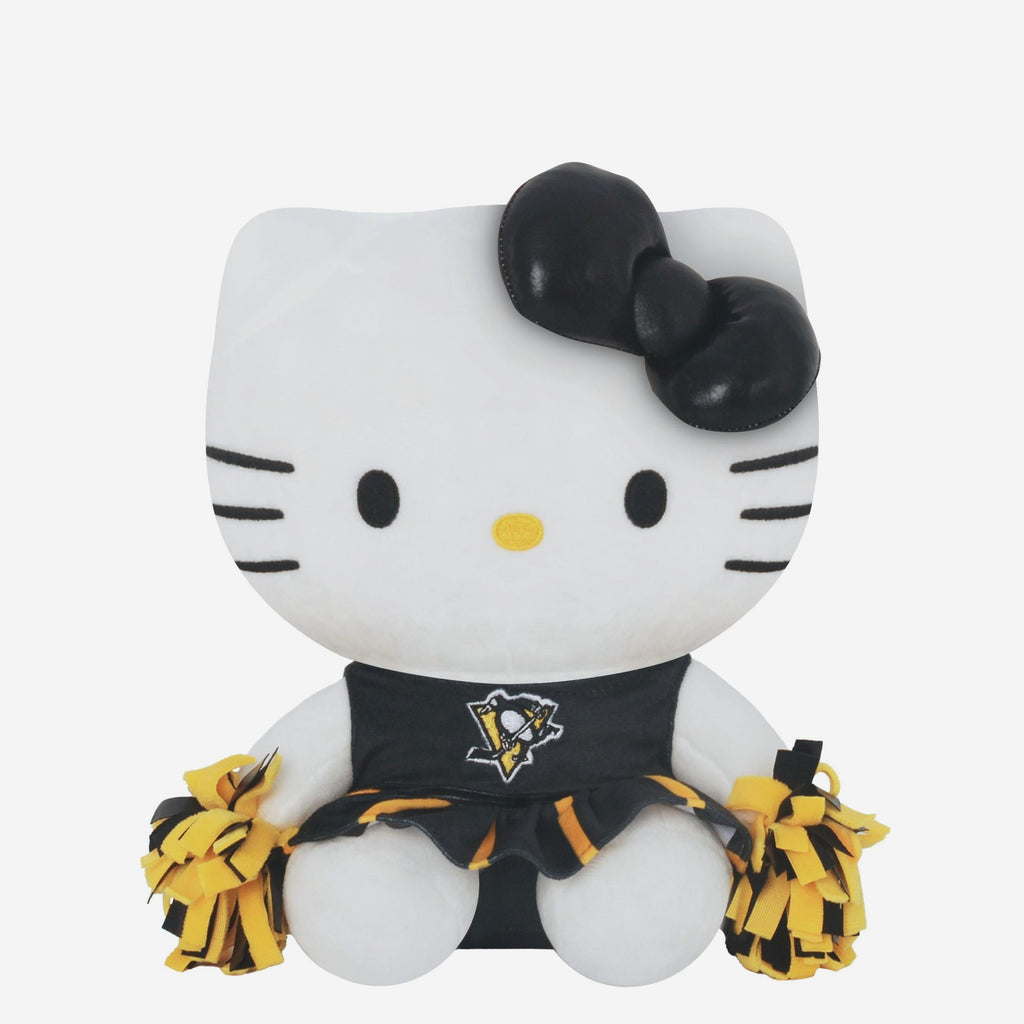 Pittsburgh Penguins Metallic Bow Hello Kitty® Cheerleader Plush FOCO - FOCO.com