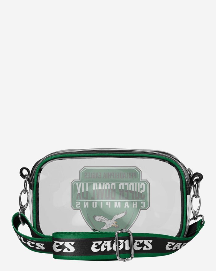 Philadelphia Eagles Super Bowl LIX Champions Kelly Green Clear Crossbody Bag FOCO - FOCO.com