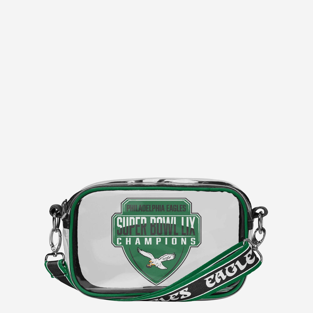 Philadelphia Eagles Super Bowl LIX Champions Kelly Green Clear Crossbody Bag FOCO - FOCO.com