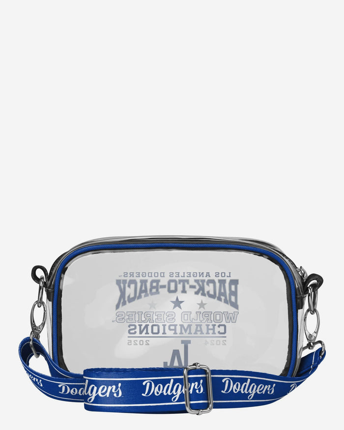 Los Angeles Dodgers 2025 Back To Back World Series Champions Clear Crossbody Bag FOCO - FOCO.com