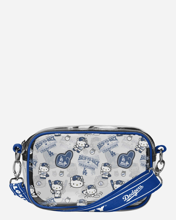 Los Angeles Dodgers 2025 Back To Back World Series Champions Hello Kitty Clear Crossbody Bag FOCO - FOCO.com