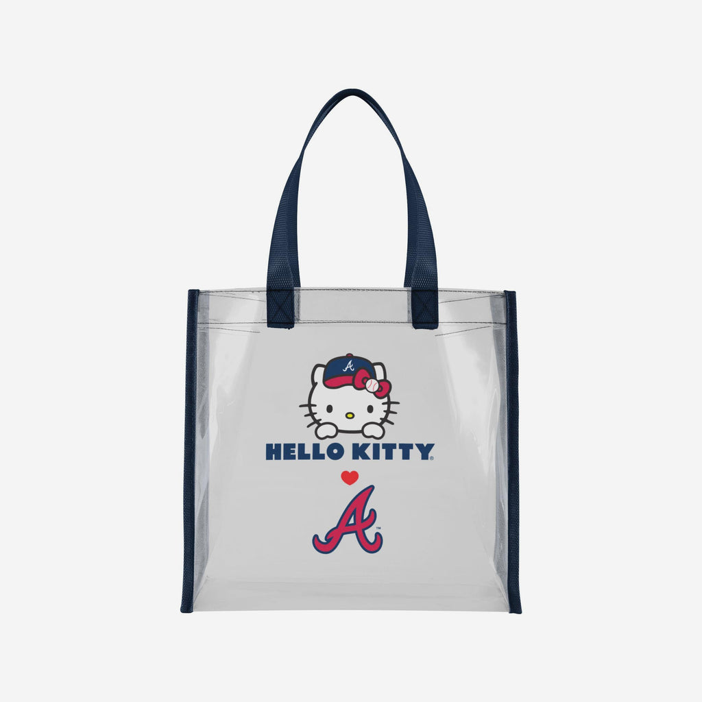 Atlanta Braves Hello Kitty® Clear Tote Bag FOCO - FOCO.com