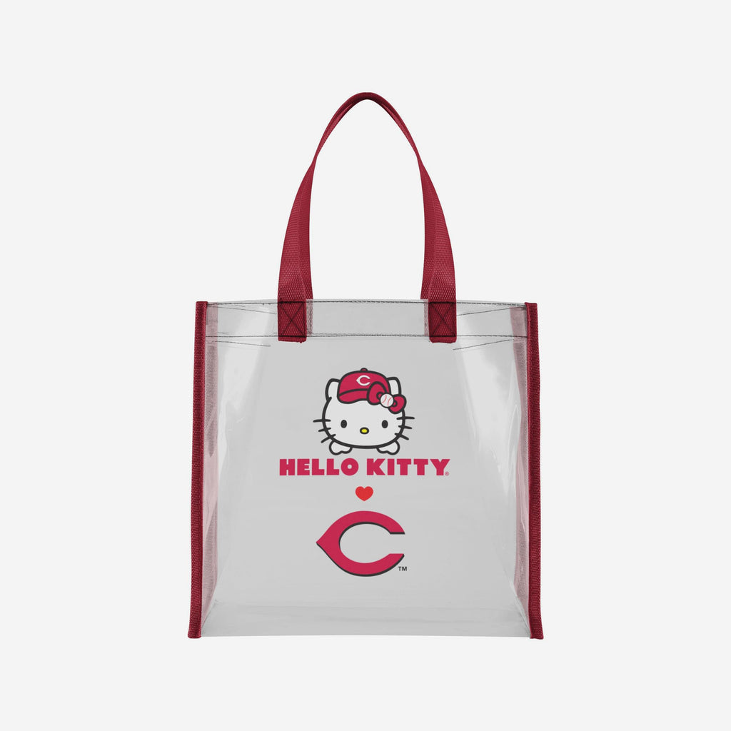 Cincinnati Reds Hello Kitty® Clear Tote Bag FOCO - FOCO.com