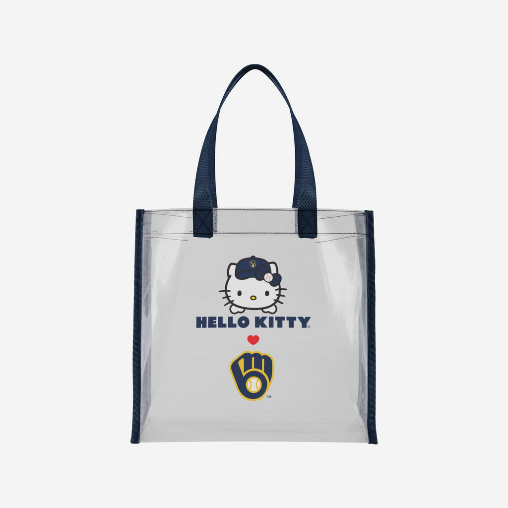 Milwaukee Brewers Hello Kitty® Clear Tote Bag FOCO - FOCO.com