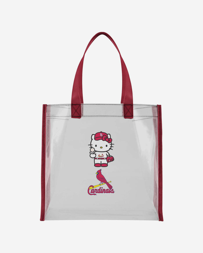 St Louis Cardinals Hello Kitty® Clear Tote Bag FOCO - FOCO.com