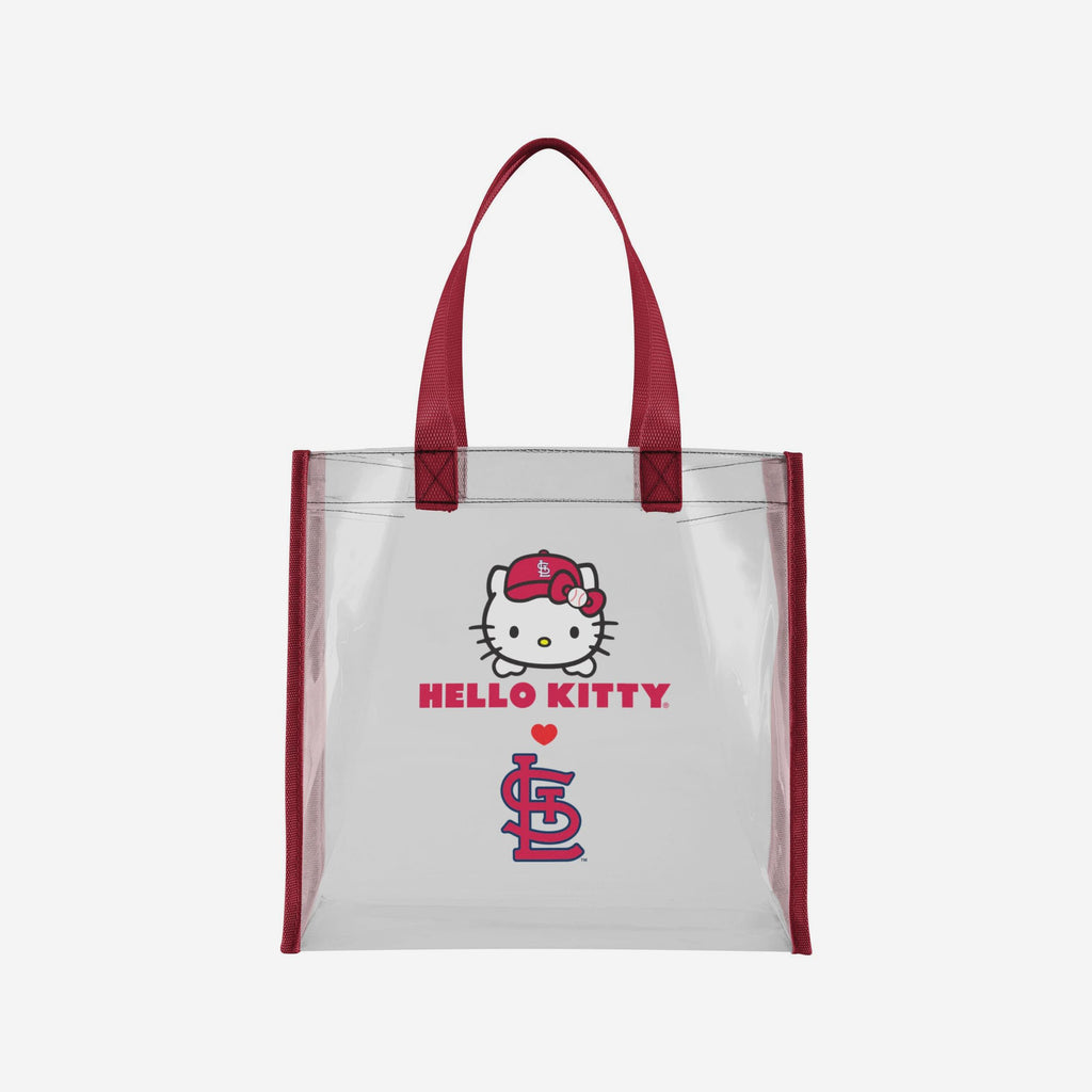St Louis Cardinals Hello Kitty® Clear Tote Bag FOCO - FOCO.com
