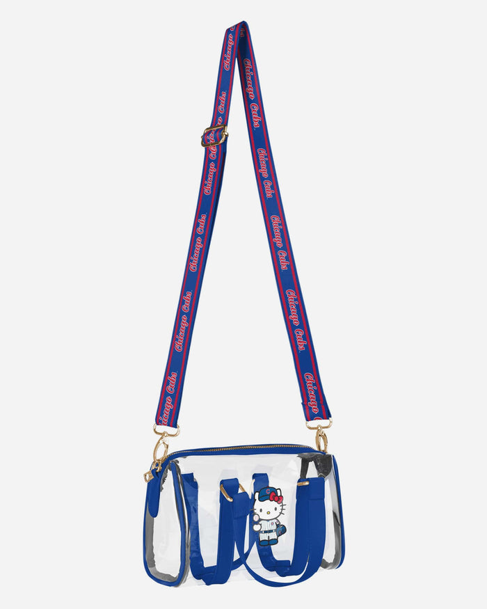 Chicago Cubs Hello Kitty® Clear Barrel Bag FOCO - FOCO.com